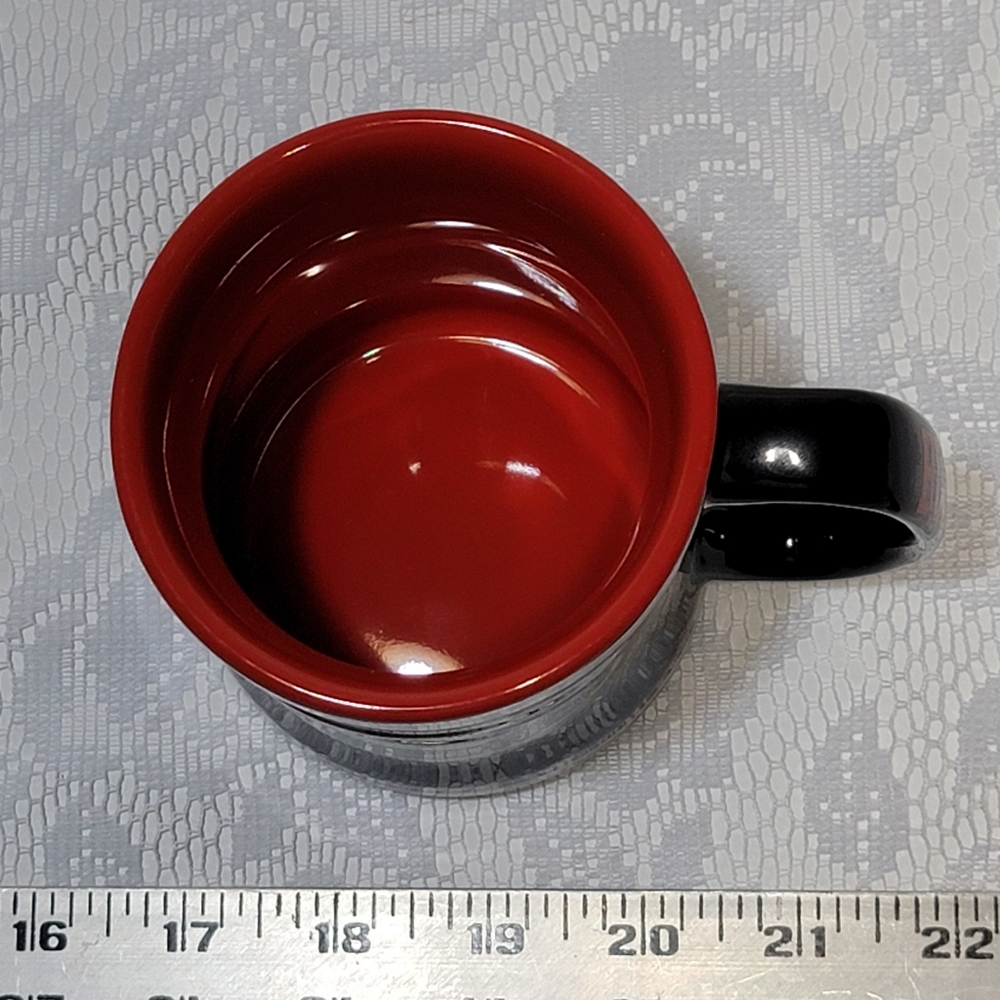 NCAA Georgia Bulldogs Black Red Embossed Cup 14oz Relief Coffee Mug Collectible - Picture 12 of 17